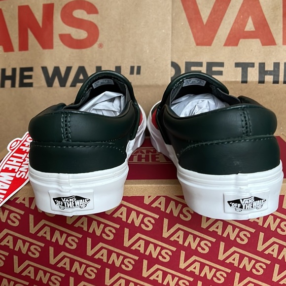 Vans Classic Slip-On W Leather & Webbing Scarabred WMNS - Picture 14 of 16